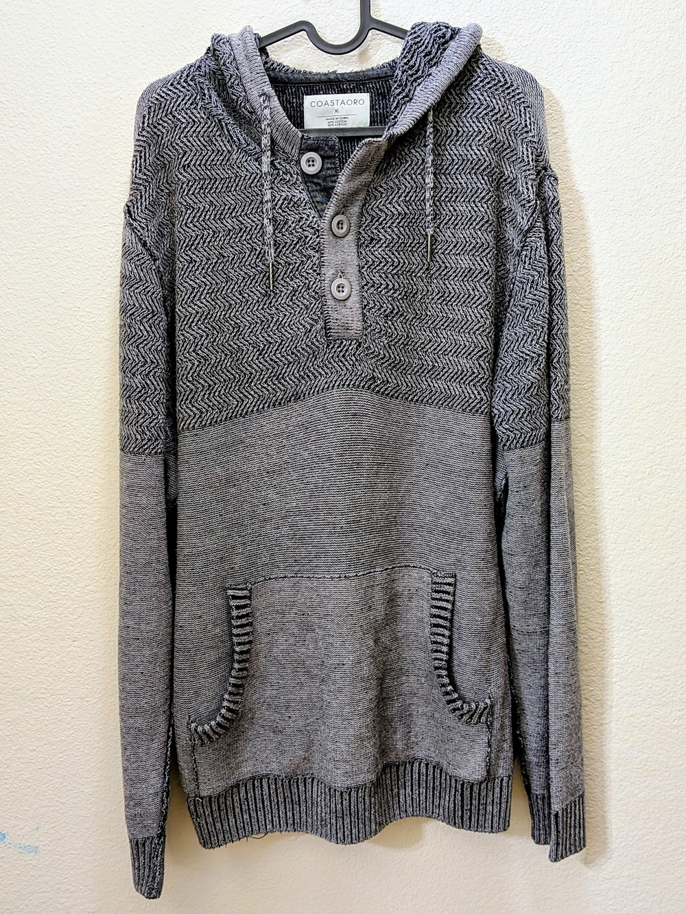Coastaoro Dessau Men's Gray Hoodie Sweater Size XL